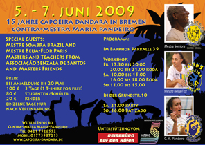 Capoeira Dandara festival flyer