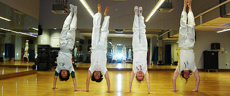 Capoeira Agora students and Estagiária Justyna