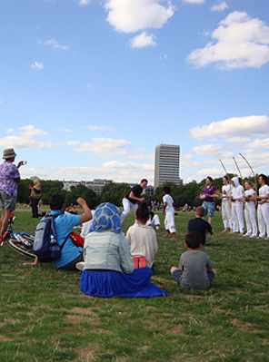 Capoeira Agora class in Hyde Park, August 2013