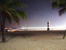 Santos beach by night, 2009 – photo by Justyna Józefiak